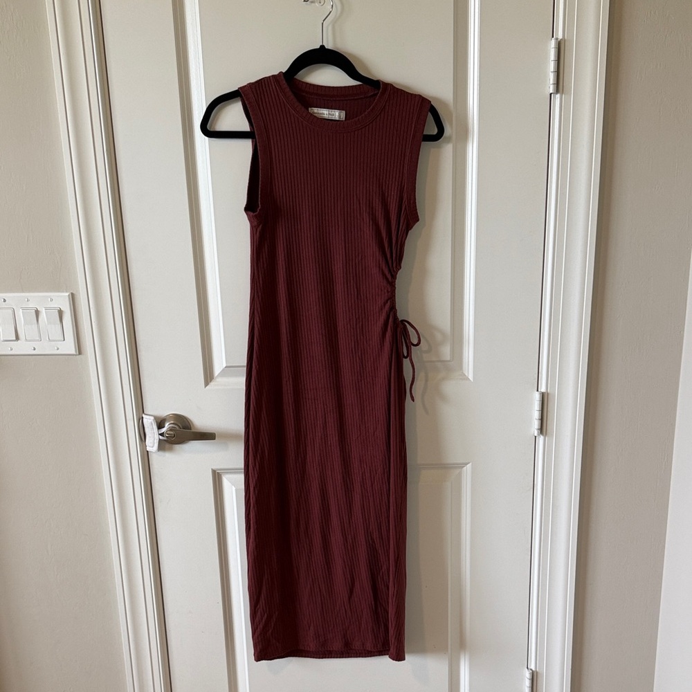 Abercrombie & Fitch Brown Midi Dress